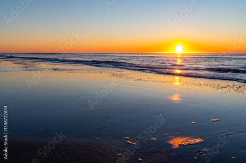 Beach Sunrise (sun at right)