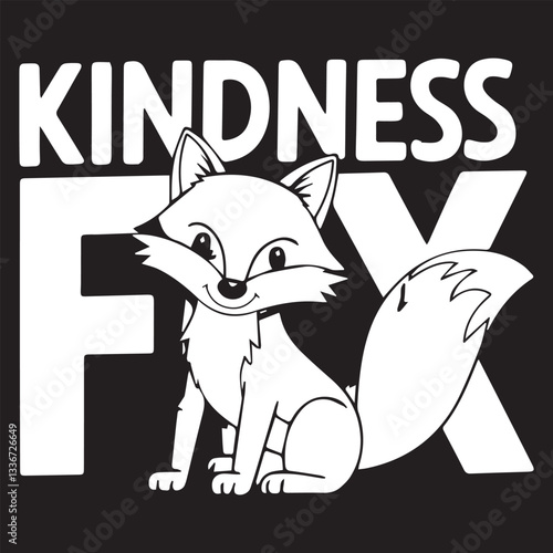KINDNESS FOX Graphic design for fox lover