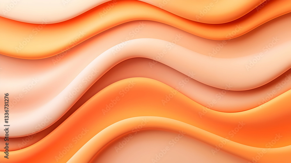 Fototapeta premium Abstract Orange and Yellow Gradient Wave Background