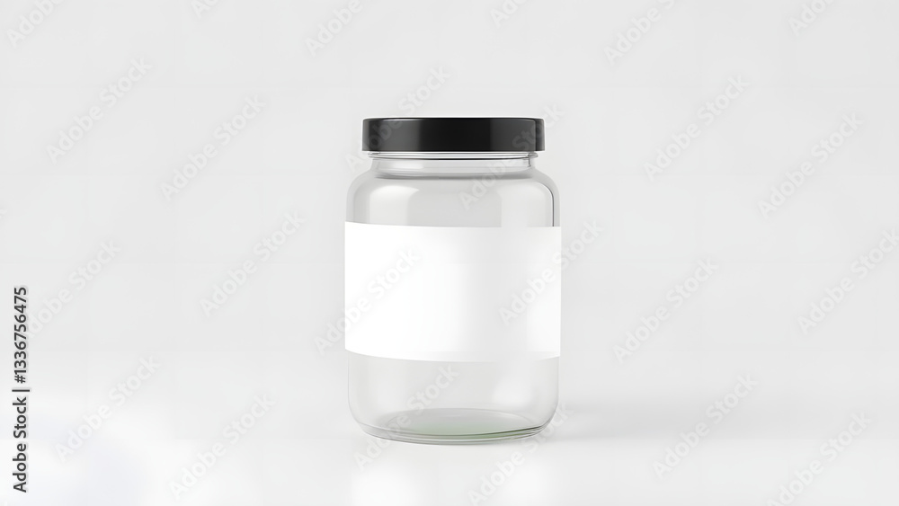 mockup blank Isolated clear glass or jar salt and pepper shakers mockup blank Isolated clear glass or jar salt and pepper shakers