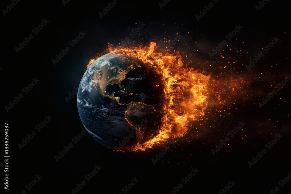 Earth Engulfed in Flames Earth Engulfed in Flames