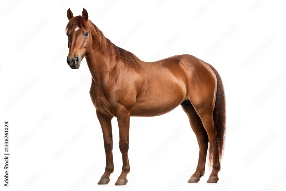 Obraz premium Horse stallion standing mammal.