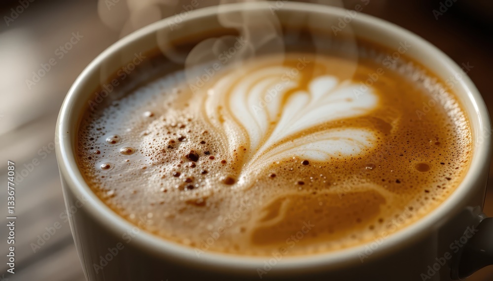 Savoring warmth cozy coffee cup close-up in a comforting home atmosphere