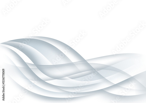 METALLIC GREY WAVE ABSTRACT BACKGROUND