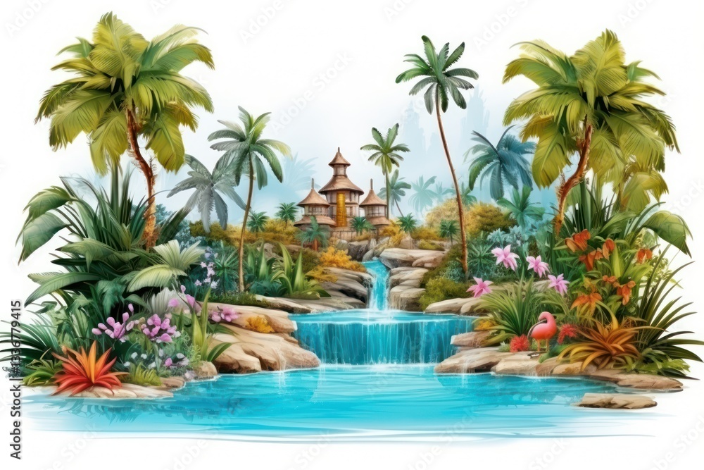 Fototapeta premium Outdoors tropical nature summer.