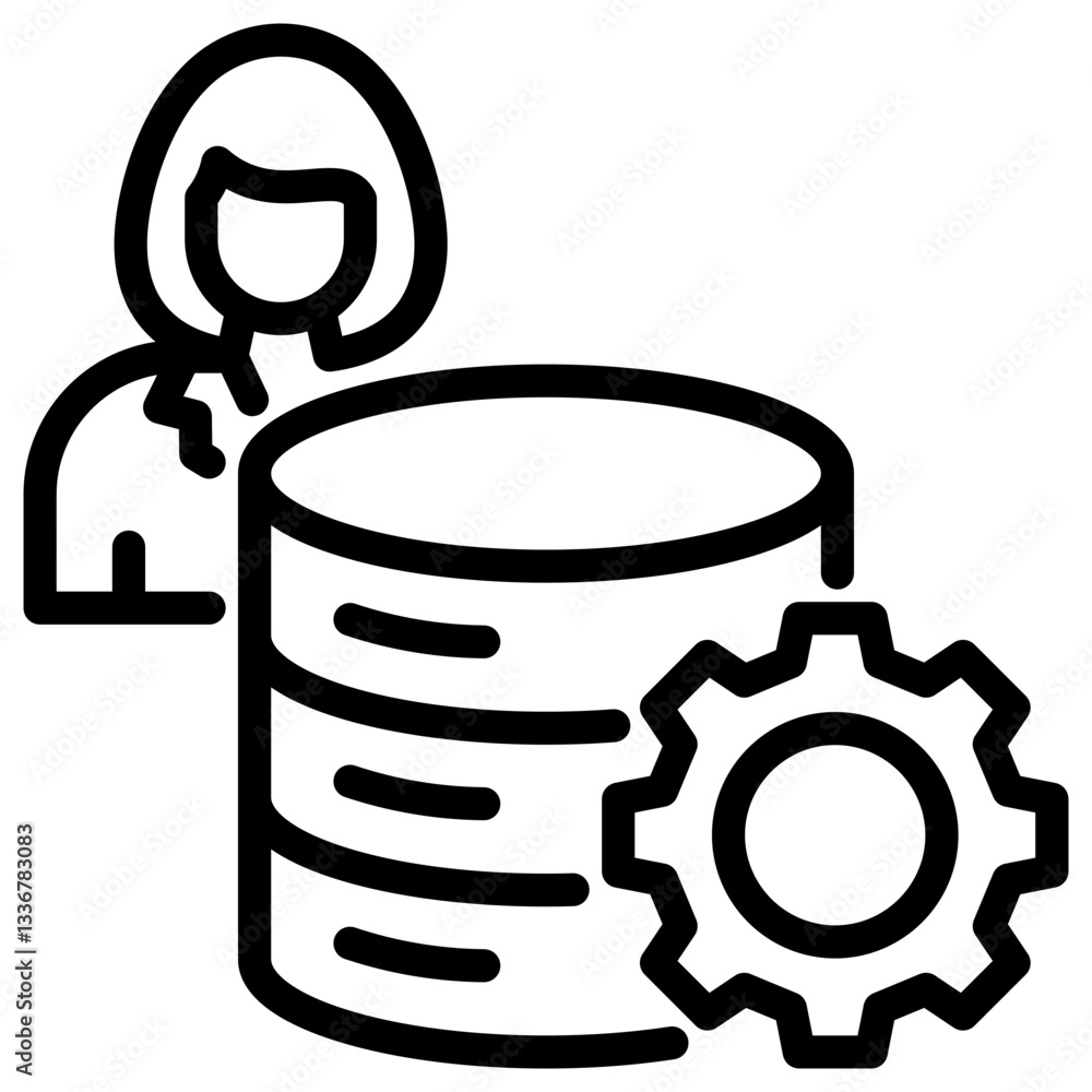 Database Management Icon Database Management Icon