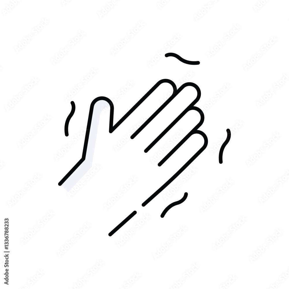 Obraz premium Numbness Vector icon