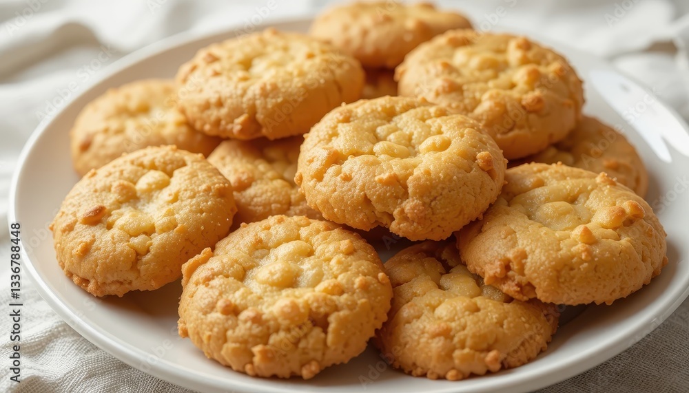 Baking homemade cookies kitchen food photography cozy setting close-up delicious treats Baking homemade cookies kitchen food photography cozy setting close-up delicious treats