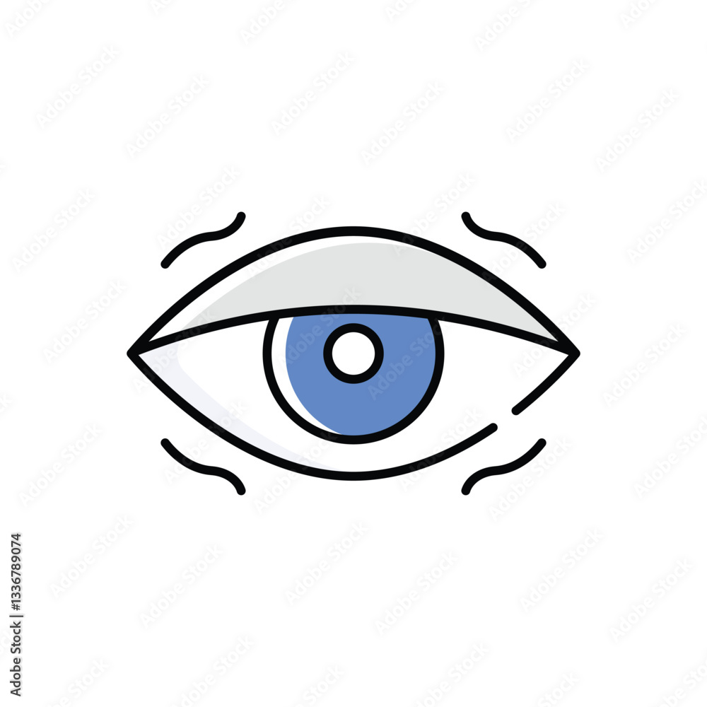 Blurred Vision  Vector icon