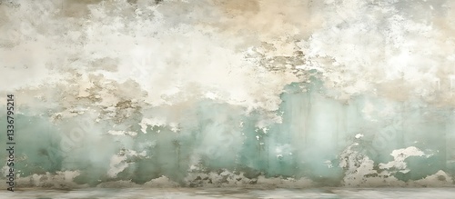 Obraz na płótnie Aged wall texture, pastel tones w salonie
