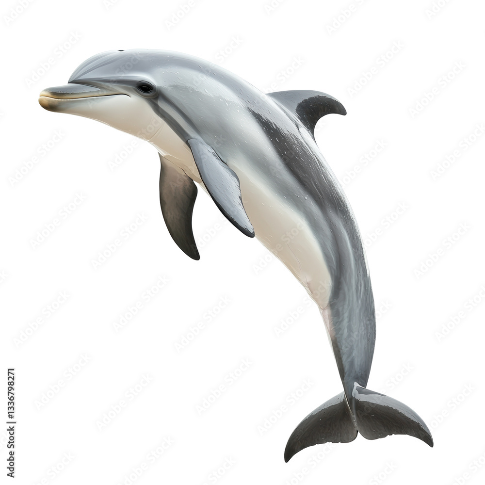 Obraz premium Graceful Dolphin Leap: Nature's Marvel in Motion