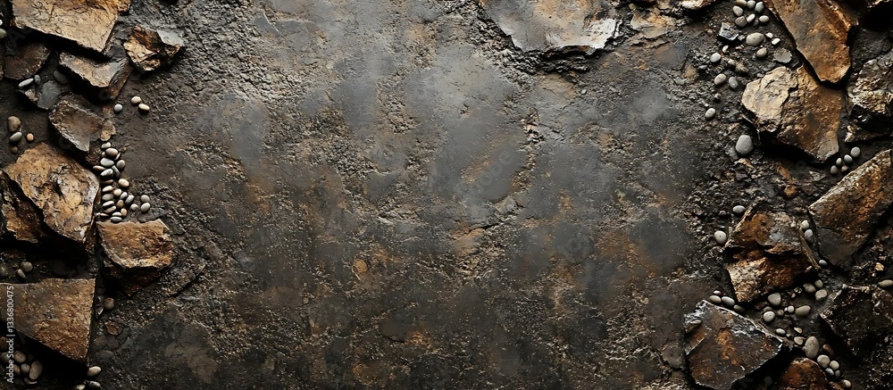 Dark stone texture background, rocks