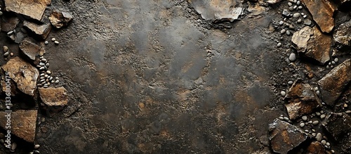 Obraz na płótnie Dark stone texture background, rocks w salonie