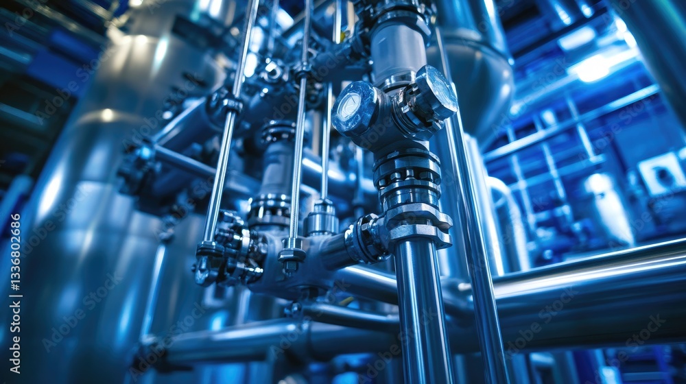 AI-powered process control system optimizing industrial production workflow. AI-powered process control system optimizing industrial production workflow.