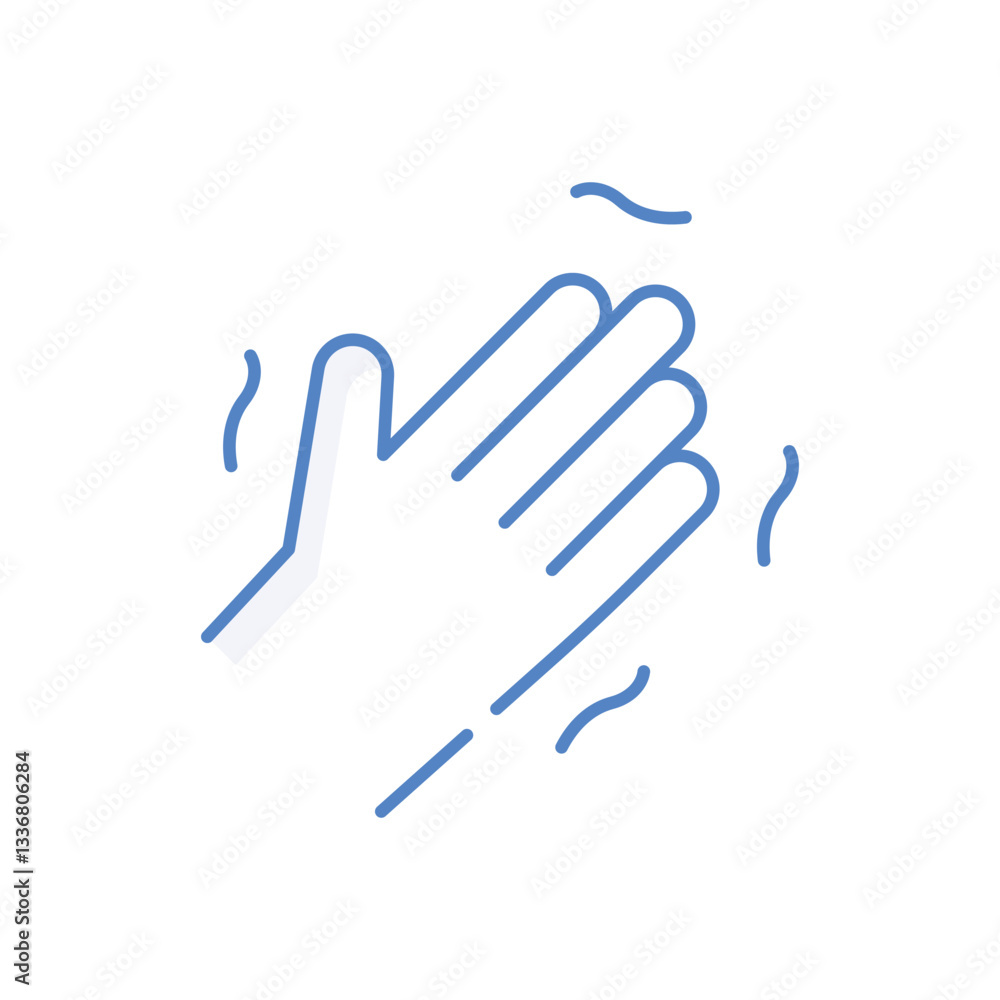 Obraz premium Numbness Vector icon