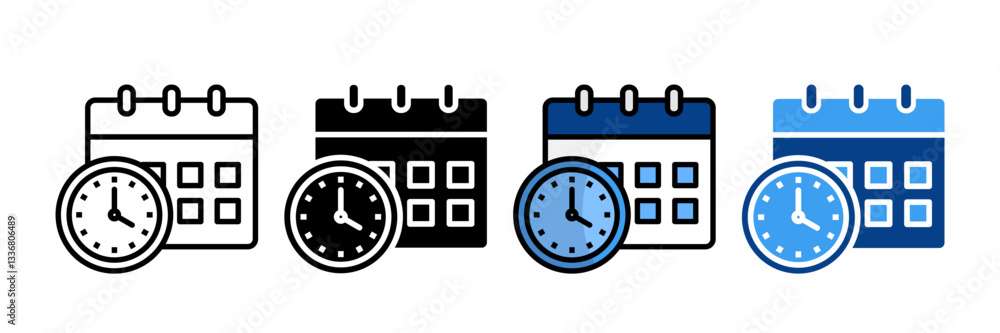 Planning Icon Set Multiple Style Collection Planning Icon Set Multiple Style Collection