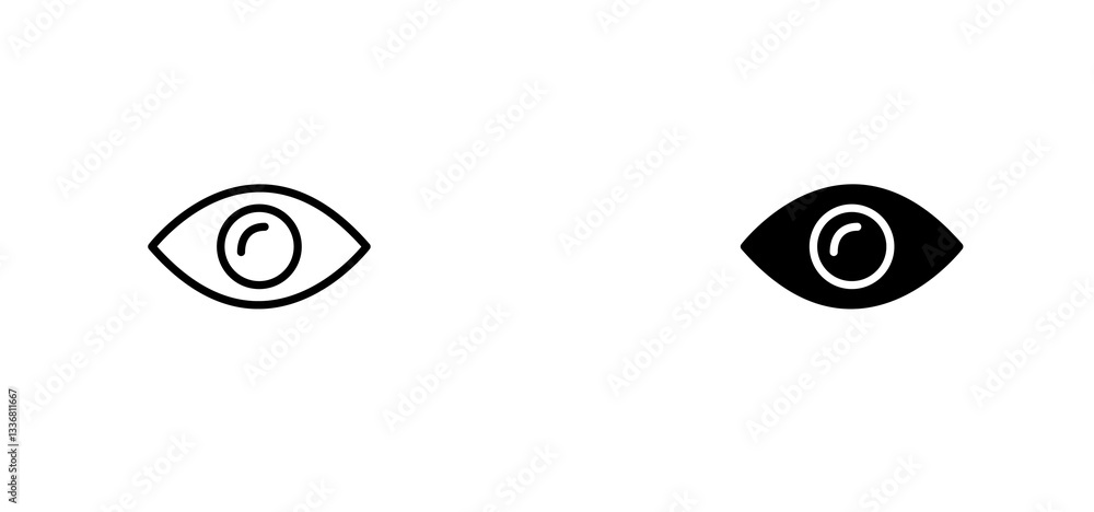 Eyes icons set for apps and web ui designs. simple isolated graphics. Eyes icons set for apps and web ui designs. simple isolated graphics.