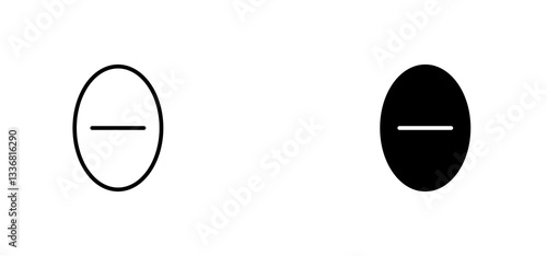 Theta icons set for apps and web ui designs. simple isolated graphics.