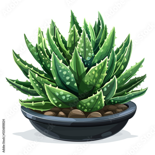 Haworthia isolated 