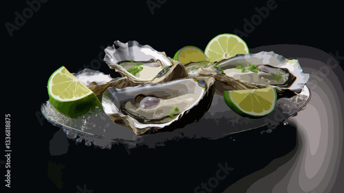 Oyster with lime