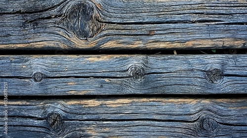 Obraz na płótnie Weathered grey wood planks texture (1) w salonie