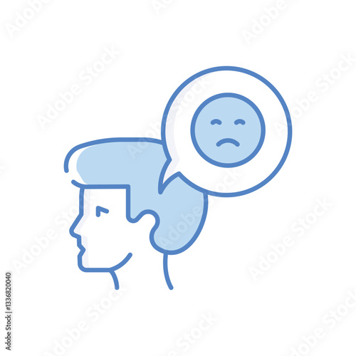 Negative  Behaviour Vector icon