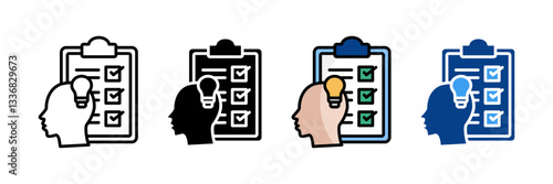 Skill Assessment  Icon Set Multiple Style Collection