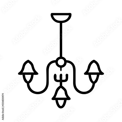 Chandelier design in minimalist style