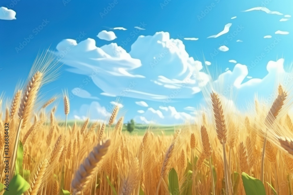 Obraz premium Field backgrounds landscape panoramic.