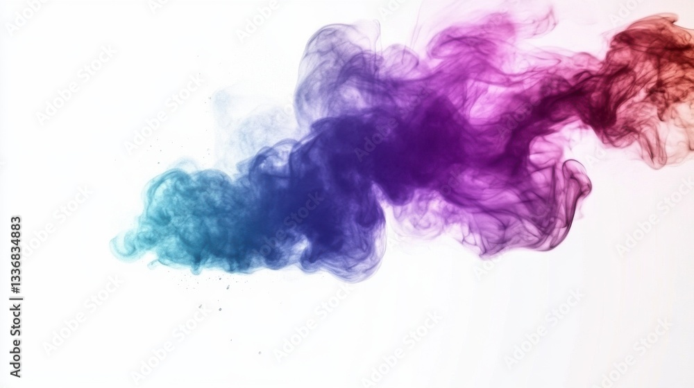 Fototapeta premium Abstract Colorful Smoke Patterns: A Visual Symphony of Color and Form