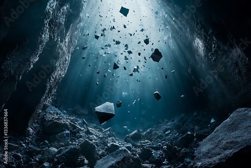 Cosmic Cave: A Deep Space Exploration photo