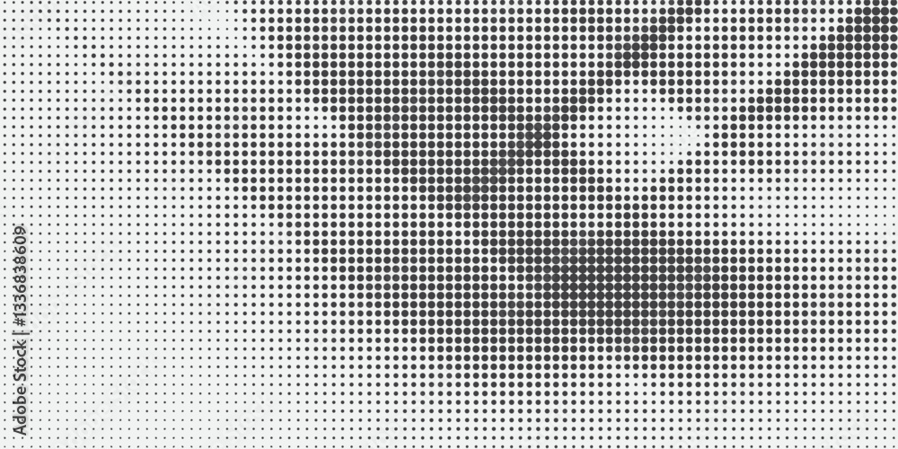 Halftone gradient. Dotted gradient, smooth dots spraying and halftones dot background seamless horizontal geometric pattern vector template set Halftone gradient. Dotted gradient, smooth dots spraying and halftones dot background seamless horizontal geometric pattern vector template set