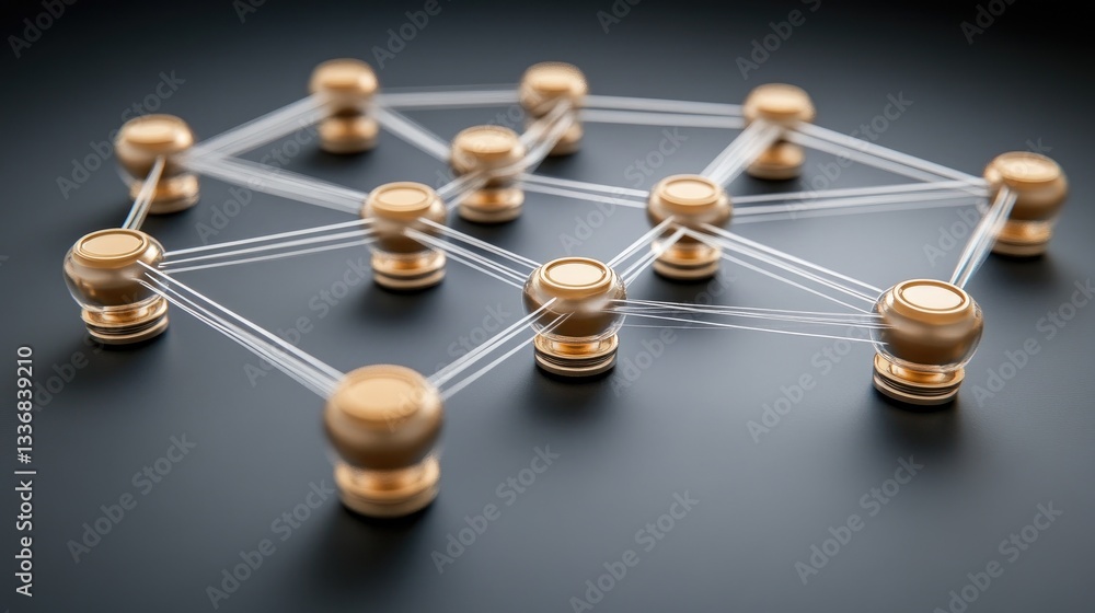 Obraz premium Quantum computing and next-gen networking visualization with futuristic design.