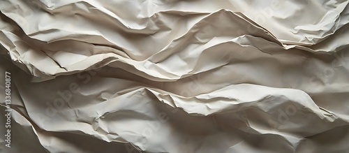 Obraz na płótnie Crumpled paper texture, abstract folds w salonie