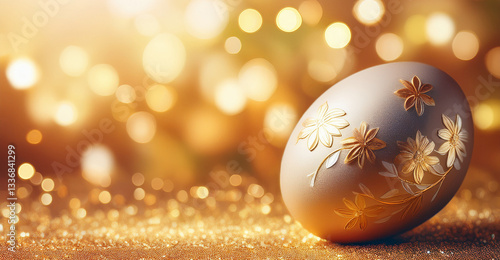 Obraz na płótnie Golden Easter Egg
