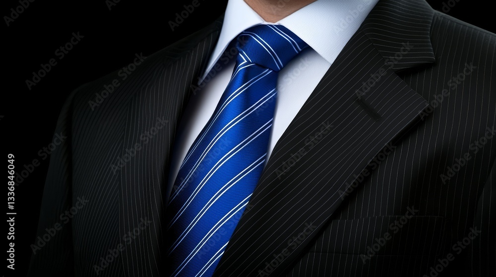 Sharp dressed man in suit and tie, a portrait of professional business attire Sharp dressed man in suit and tie, a portrait of professional business attire
