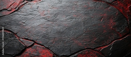 Obraz na płótnie Dark red and black stone texture w salonie