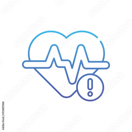 Rapid Heartbeat  Vector icon