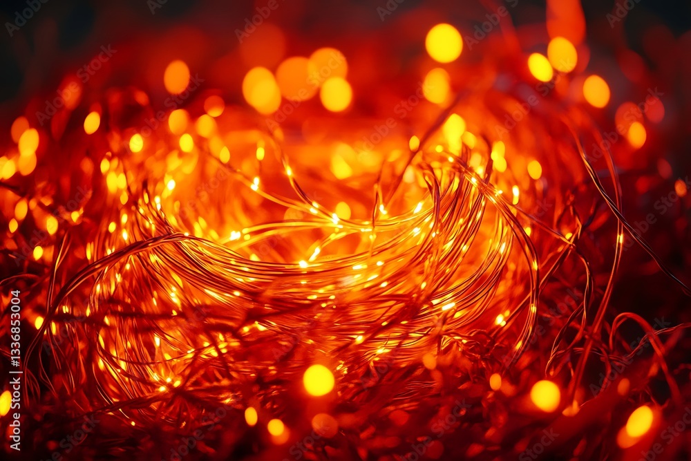 Vibrant Orange String Lights: A Celebration of Warmth Vibrant Orange String Lights: A Celebration of Warmth