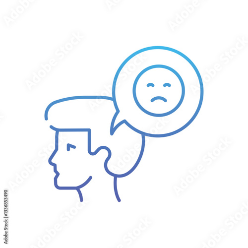 Negative  Behaviour Vector icon