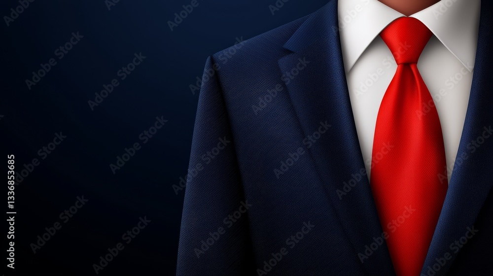 Confident businessman, a portrait of man in suit and red tie Confident businessman, a portrait of man in suit and red tie