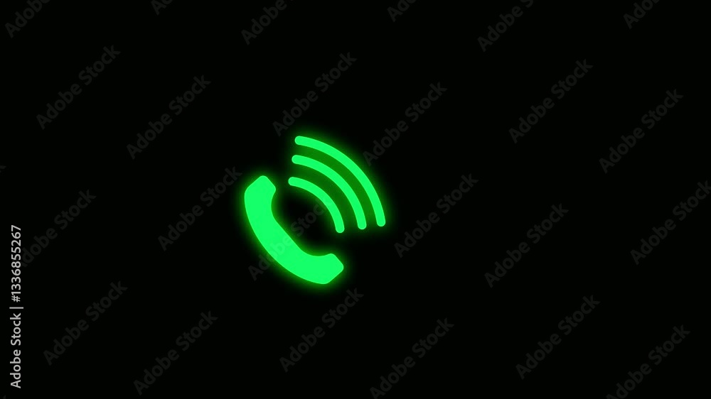 Calling icon with radio wave signal animation on white background. Phone call icon. calling icon animation on white background. Incoming call phone icon you receive the message. Calling icon with radio wave signal animation on white background. Phone call icon. calling icon animation on white background. Incoming call phone icon you receive the message.