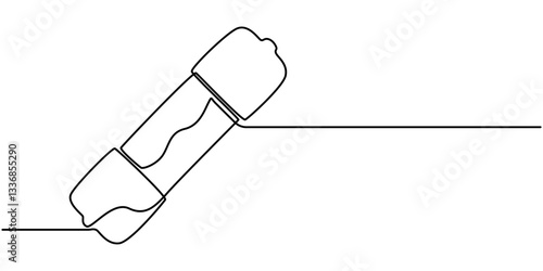 Electric fuse icon Flat outline fill, Electric fuse icon Vector flat thin line illustration, Electric fuse icon Outline vector symbol sign, Electrical fuse continuous one line drawing