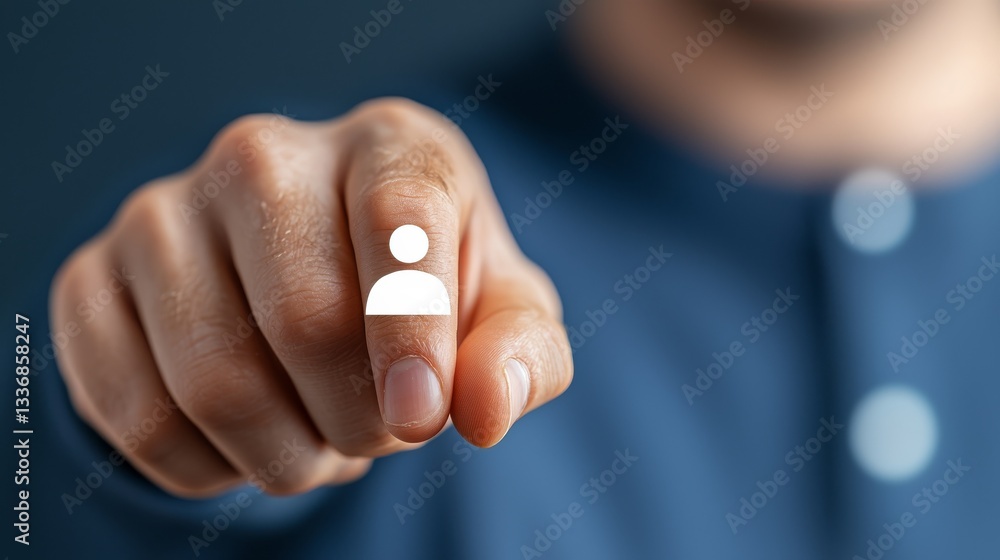 Person pointing directly at the camera, a visual representation of focus and direct engagement Person pointing directly at the camera, a visual representation of focus and direct engagement