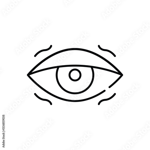 Blurred Vision  Vector icon