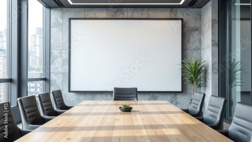 Wallpaper Mural Office Meeting Room with a Big White Board Torontodigital.ca