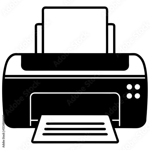 printer icon vector illustration