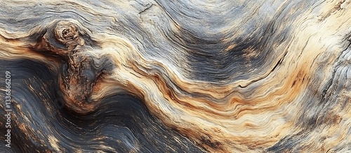 Obraz na płótnie Swirling wood grain texture, natural pattern w salonie