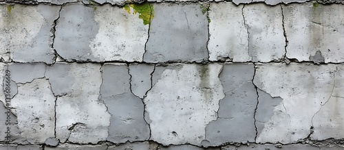 Obraz na płótnie Cracked concrete wall texture (2) w salonie