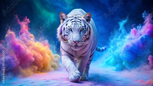 siberian tiger in the jungle